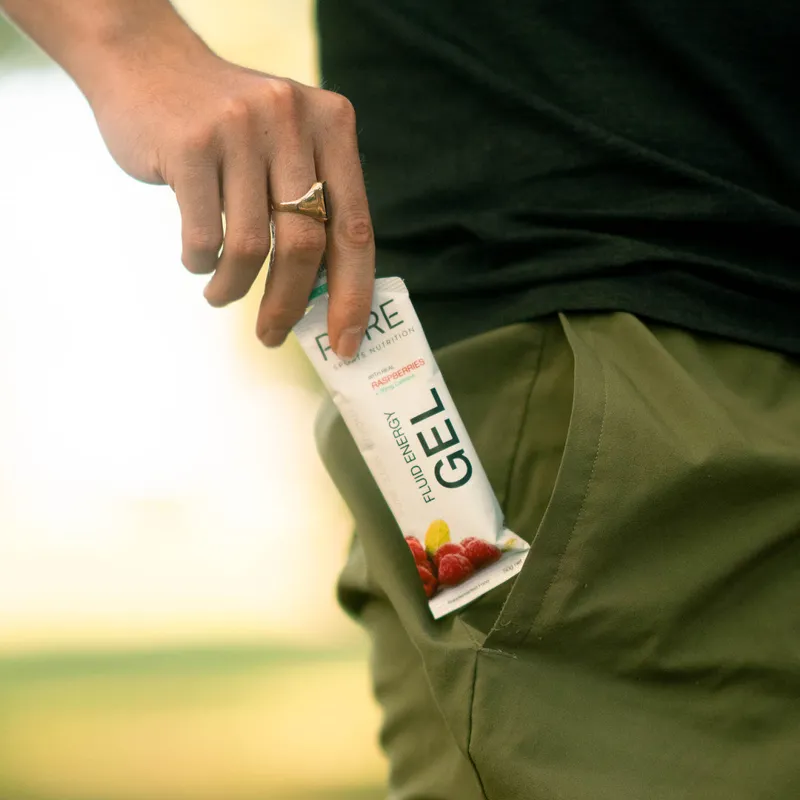 Pure Fluid Energy Gel 50g Raspberry with Caffeine-2